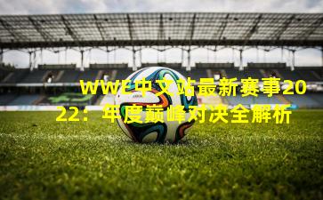 WWE中文站最新赛事2022：年度巅峰对决全解析