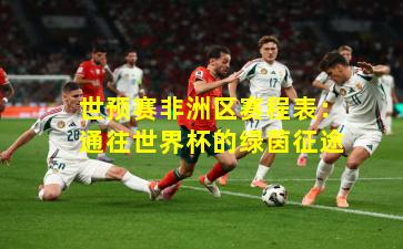 世预赛非洲区赛程表：通往世界杯的绿茵征途