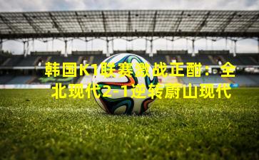 韩国K1联赛激战正酣：全北现代2-1逆转蔚山现代